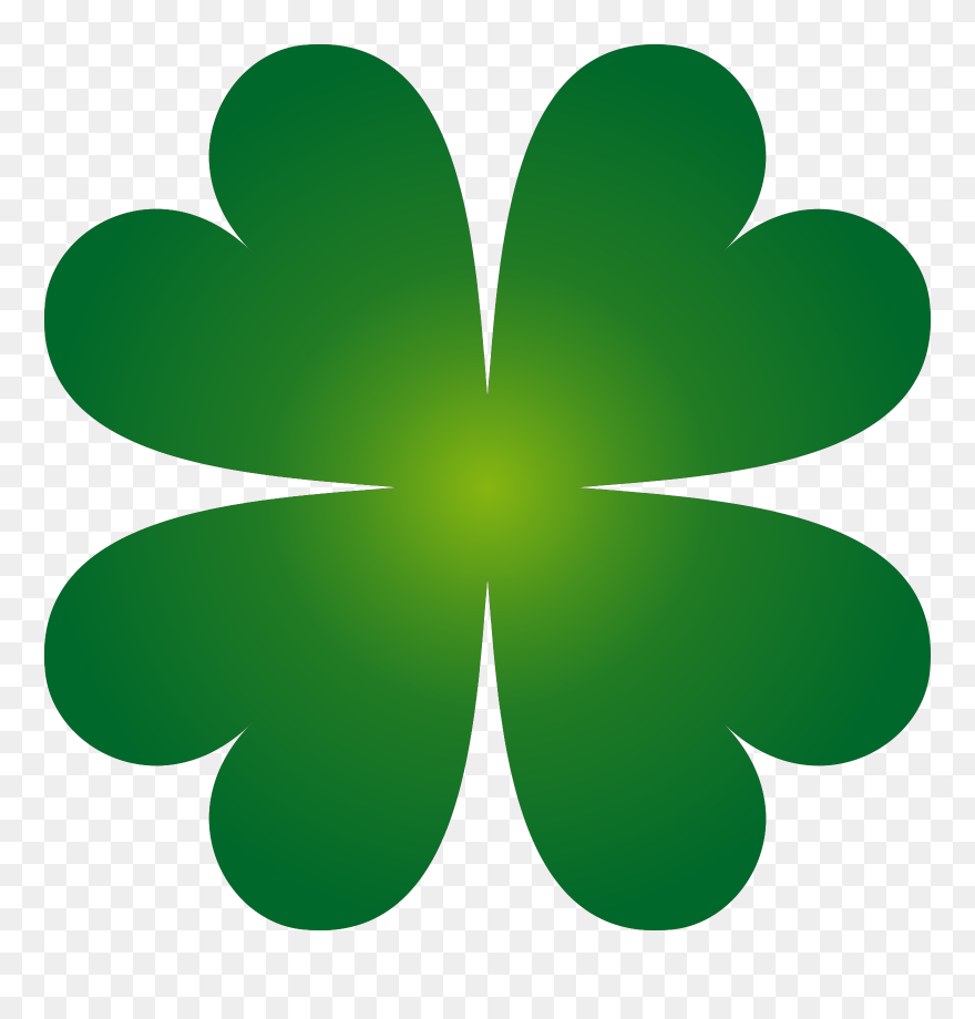 4 Leaf Clover Vector Clipart