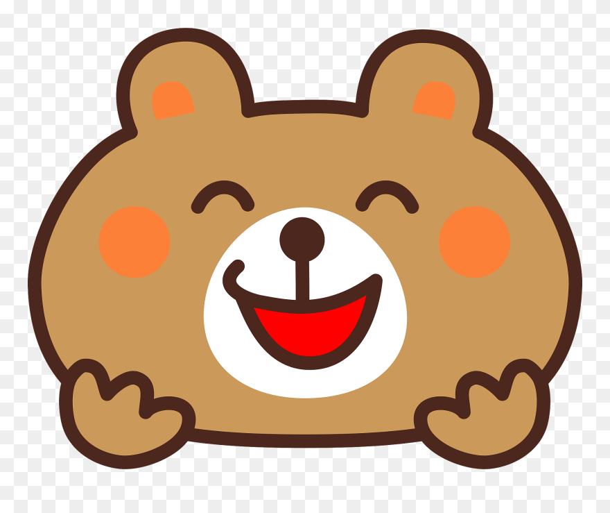 Bear Animal Laugh Clipart - Clipart Thumbs Up - Png Download