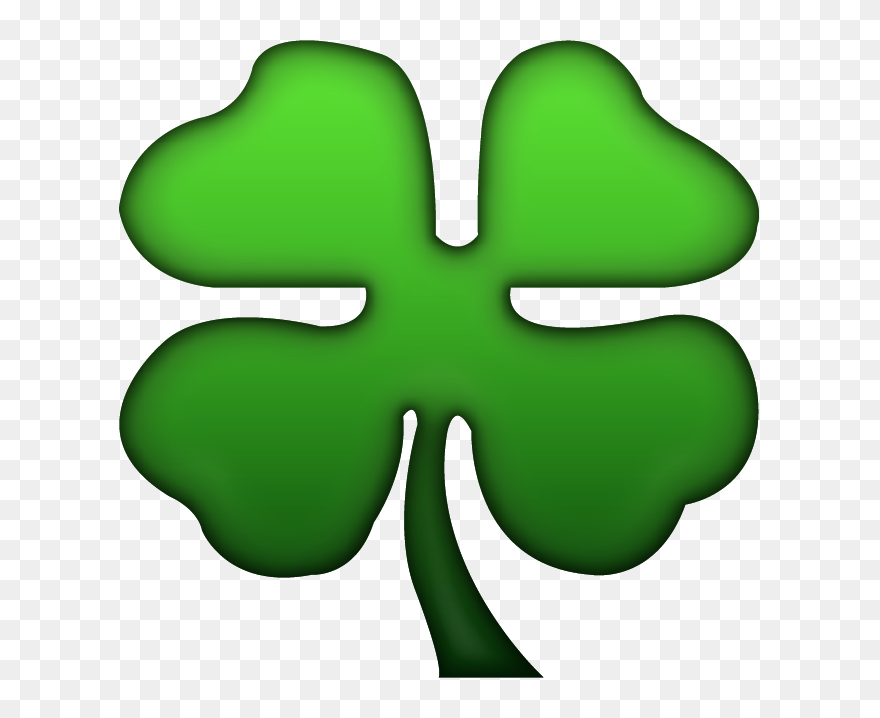 Four Leaf Clover Emoji Png Clipart