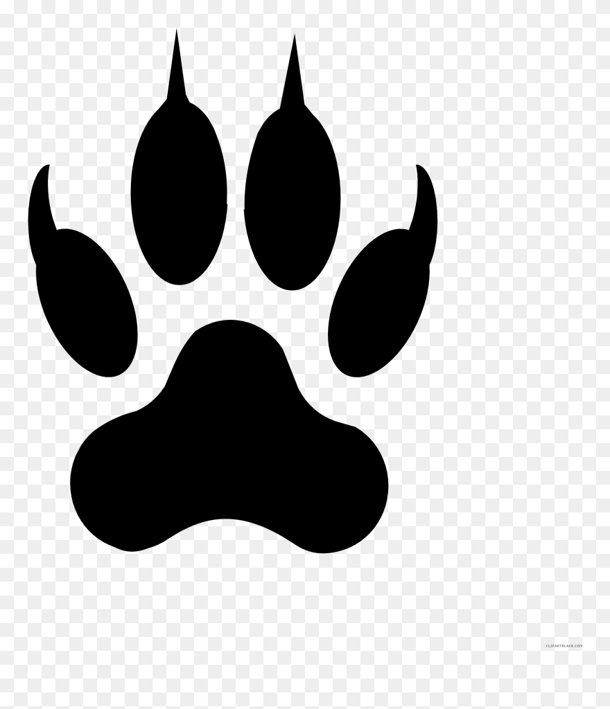 Paw Dog Scalable Vector Graphics Tiger - Jaguar Paw Clipart - Png Download