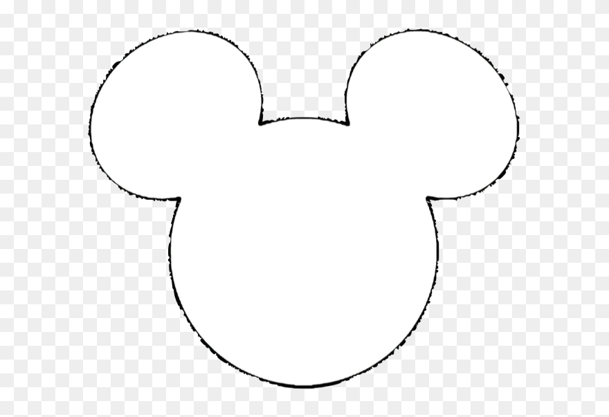 White Mouse Ears Clipart Clip Transparent Stock Free - White Mickey Mouse Ears - Png Download