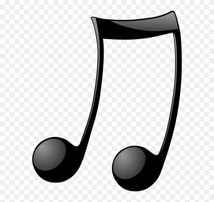 Monochrome Photography,black And White,eighth Note - Music Note Png Format Clipart