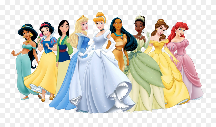 Disney Princess Clipart - Disney Princesses And Villains - Png Download