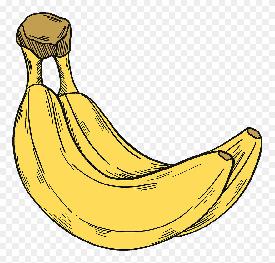 Two Bananas Clipart - Png Download