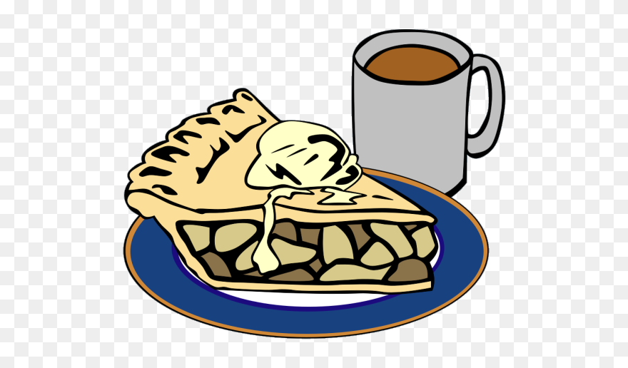Apple Pie And Coffee Png Icons Clipart
