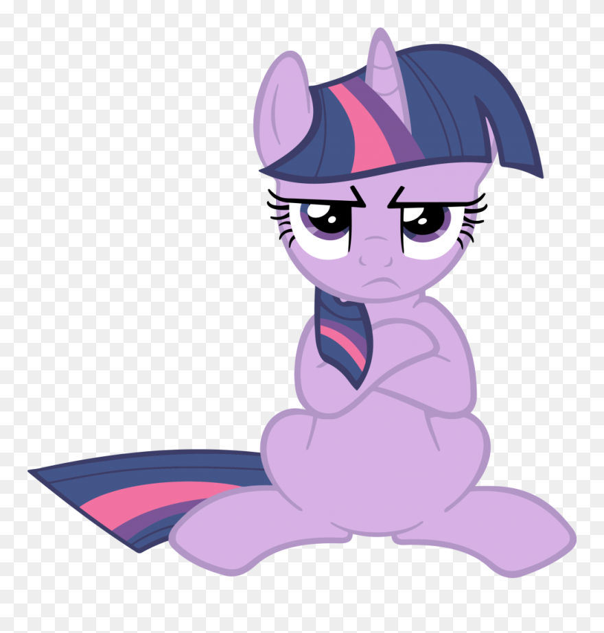 Twilight Sparkle Annoyed Vector Clipart
