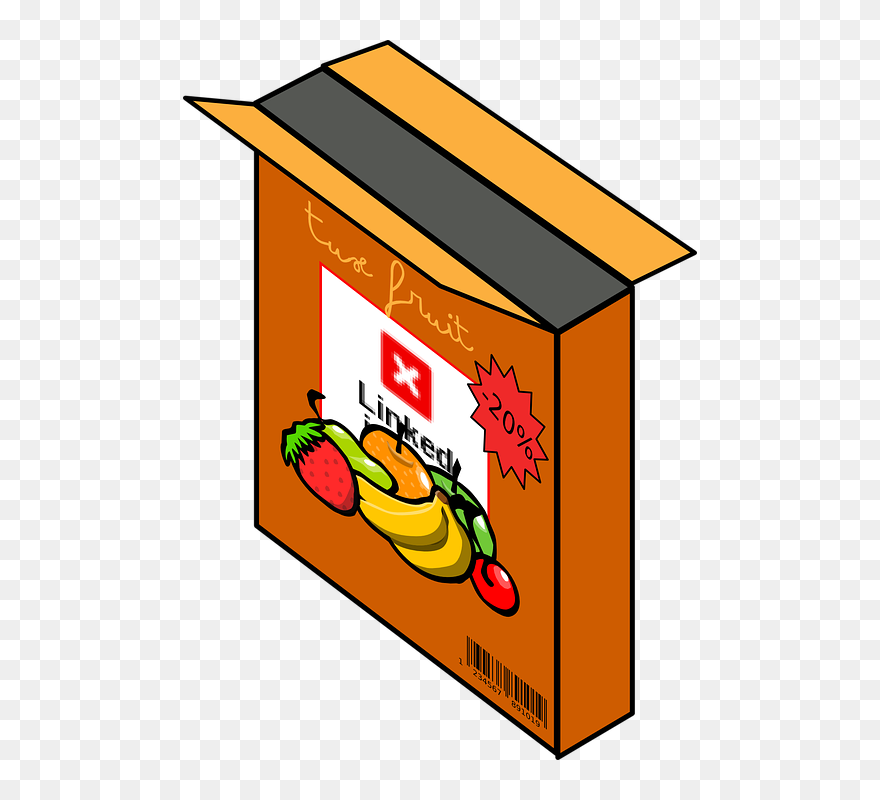 Cereal Box Bananas - Transparent Cereal Box Clipart - Png Download