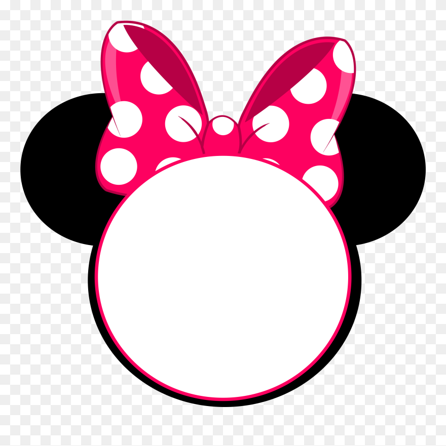 Minnie Mouse Crown Ears Clip Art Royalty Free - Minnie Mouse Head Clipart - Png Download