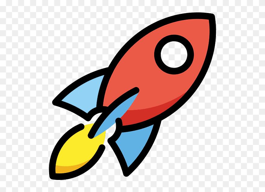 Rocket Emoji Clipart - Png Download