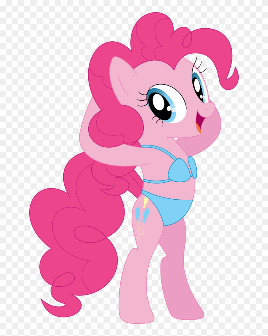 Banner Royalty Free Library Bikini Clipart Vector Art - Mlp Pinkie Pie Swimsuit - Png Download