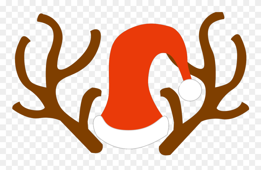 Christmas Reindeer Ears Clipart - Png Download