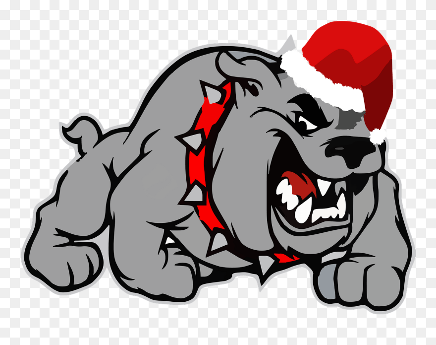 Christmas Bulldog Clipart - Rockdale County High School Logo - Png Download