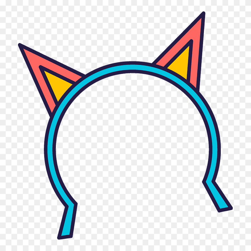 Cat Ears Headband Clipart - Png Download