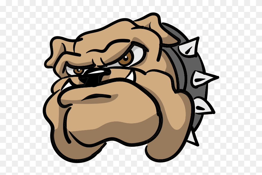 Bulldog Head - Bulldog Animado Png Clipart
