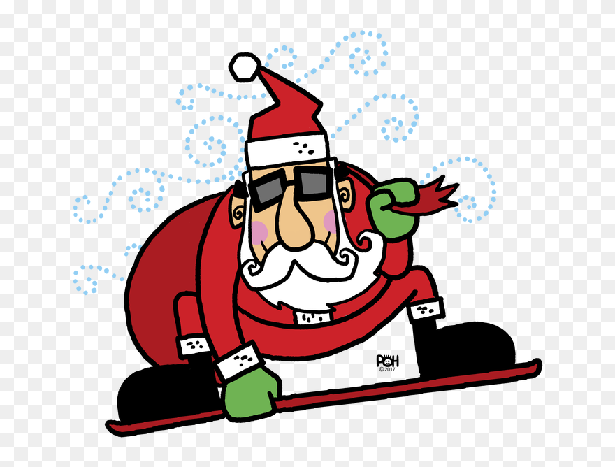 Transparent Snowboarding Clipart - Cartoon - Png Download