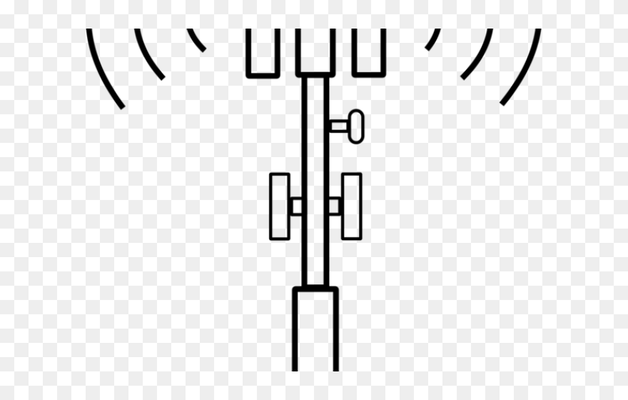 Antenna Clipart Cell Phone Tower - Cell Phone Tower Clipart - Png Download