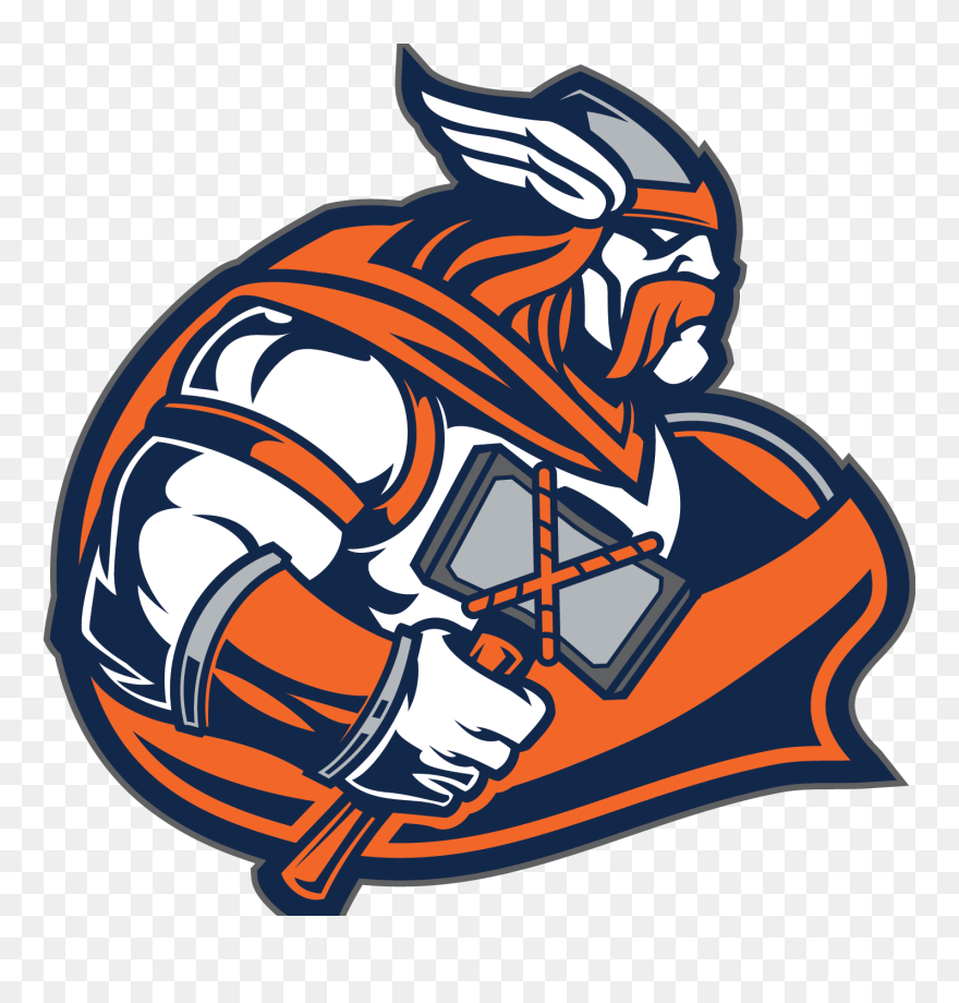 Com Titan Helmet - Valhalla High School Logo Clipart