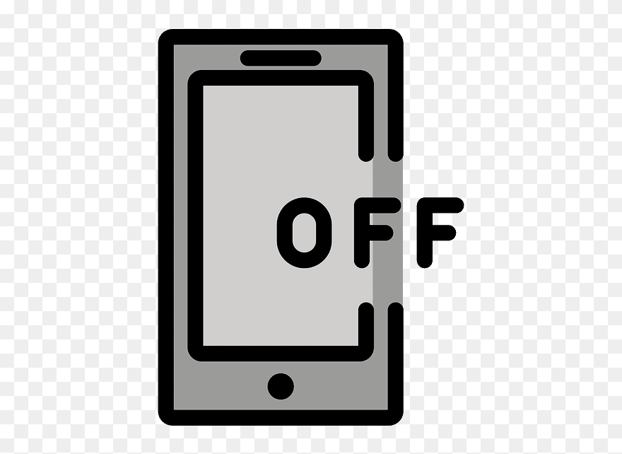 Mobile Phone Off Emoji Clipart - Parallel - Png Download