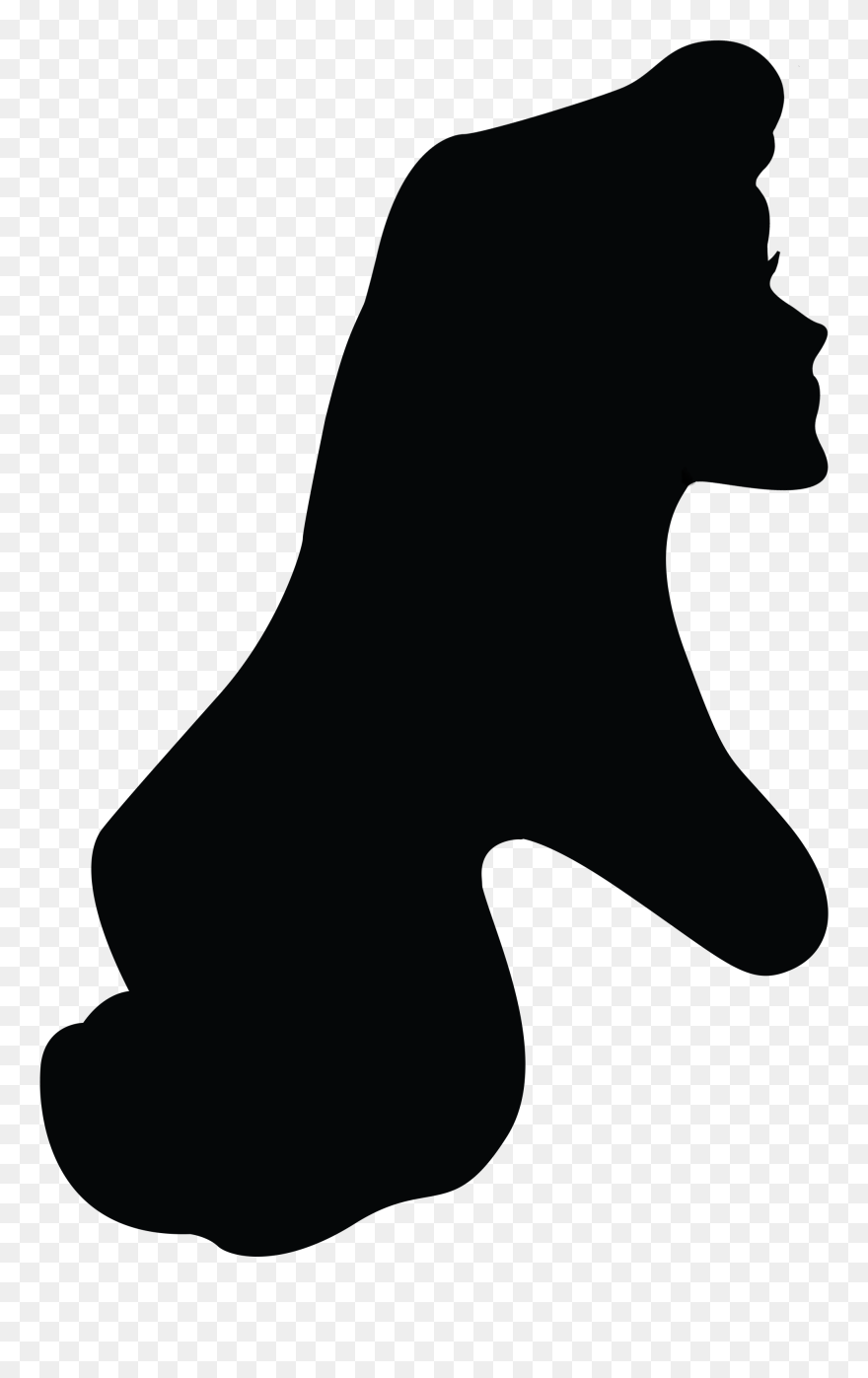 Silhouette Nose Black M Clip Art - Sleeping Beauty Silhouette - Png Download