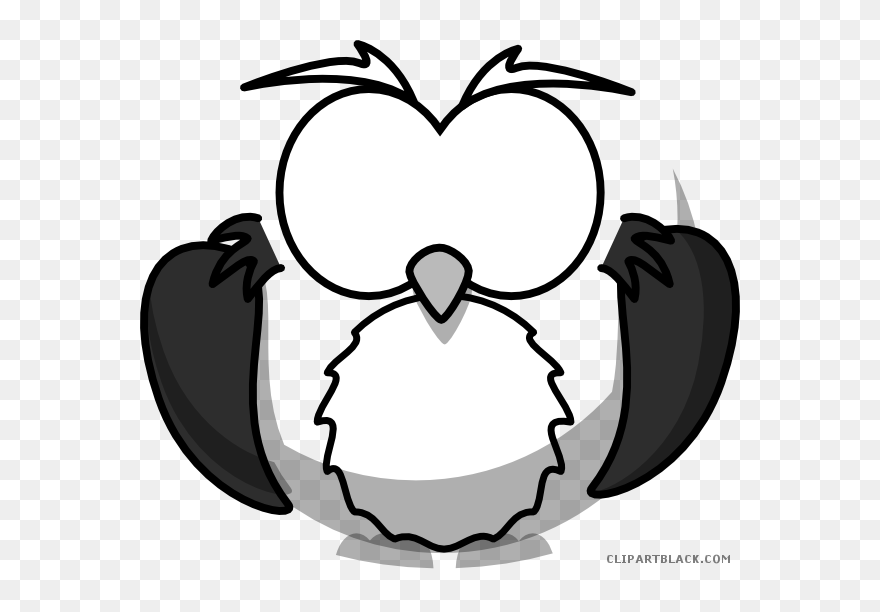 Owl Animal Free Black White Clipart Images Clipartblack - Png Download