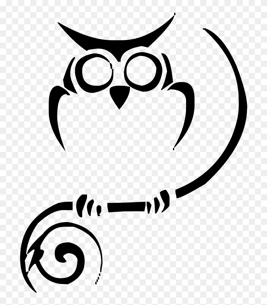 Frnds Useful Tattoos Png Use Kare - Tribal Owl Tattoo Clipart