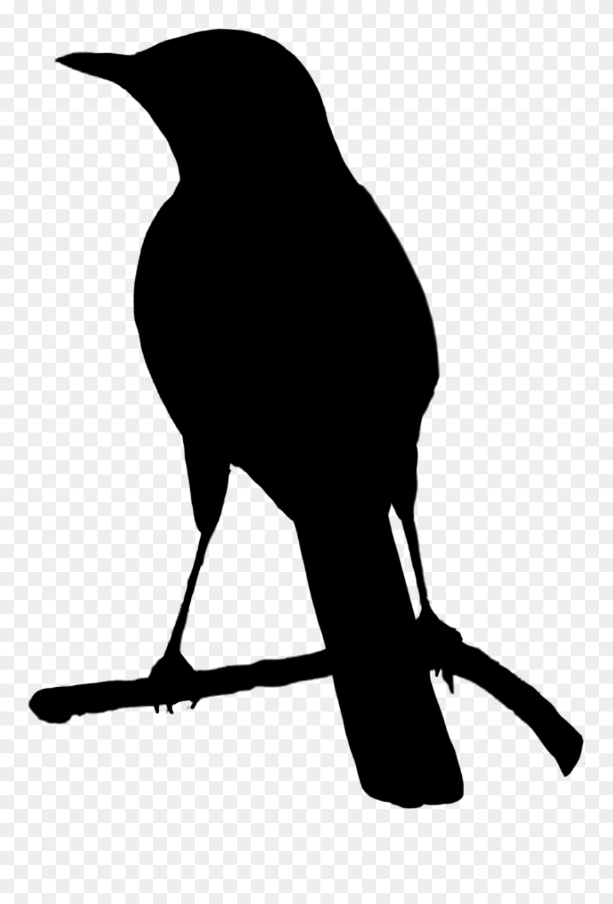 Small Black Silhouette Of Bird - Bird Clipart Silhouette - Png Download
