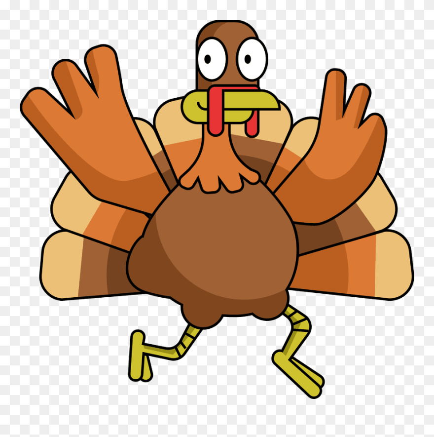 Happy Thanksgiving Clipart - Bad Turkey Drawing - Png Download