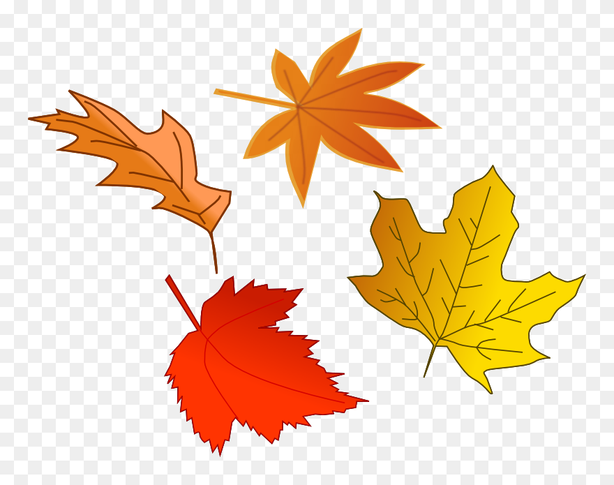 Oak Leaf Clip Art Free - Falling Leaf Clipart - Png Download