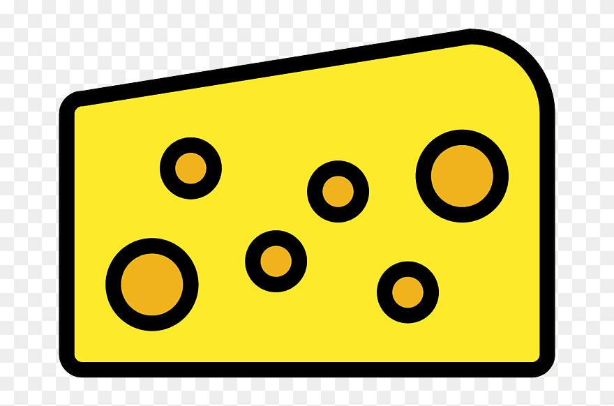 Cheese Wedge Emoji Clipart - Circle - Png Download