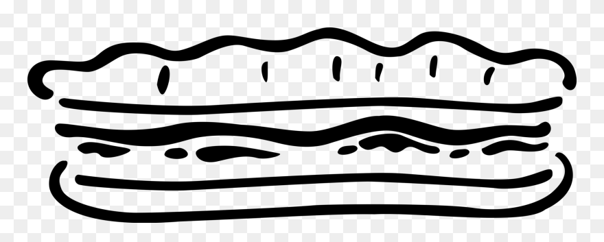 Vector Illustration Of Sandwich Sliced Cheese Or Meat - Sandwich Png Vector Clipart