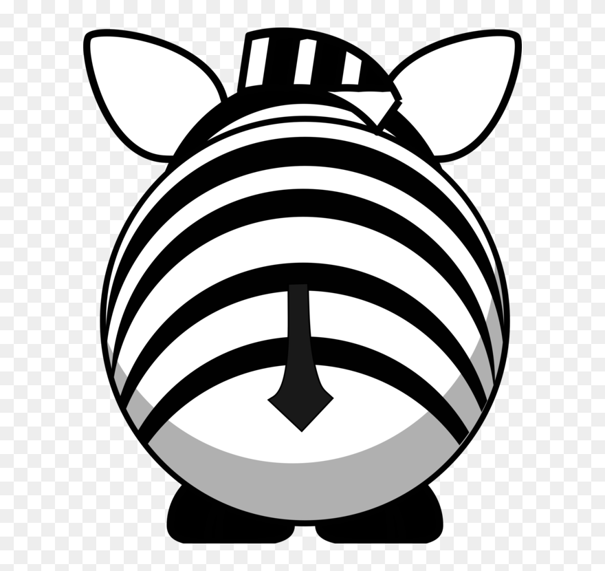 Line Art,head,symbol - Zebra Clipart - Png Download