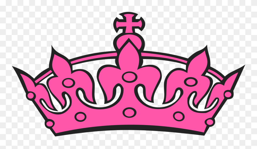 Pink Tilted Tiara And Number 26 Svg Clip Arts - Crown Clip Art - Png Download