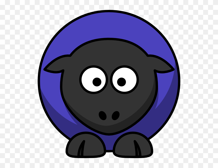 Transparent Sheep Cartoon Png - Cartoon Gnu Clipart