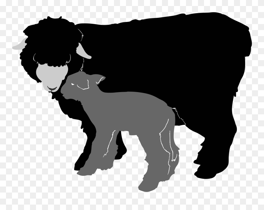 Sheep Silhouette Png - Silhuet Sheep Png Clipart