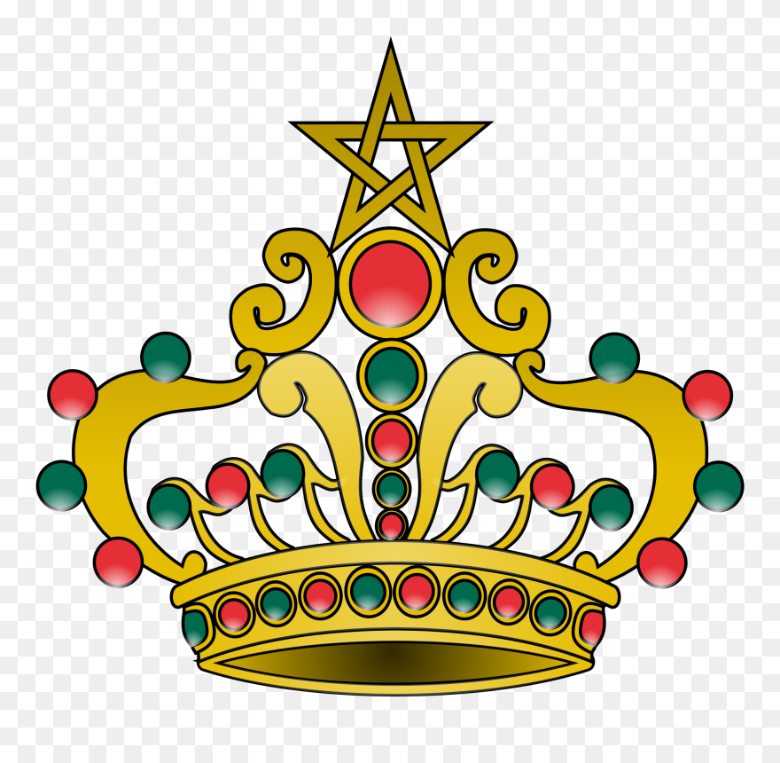 File Of Morocco Svg - Moroccan Coat Of Arms Clipart