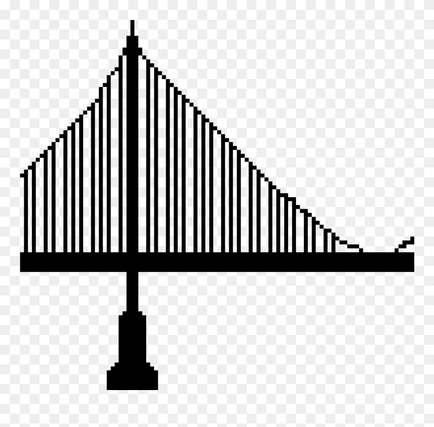 Bridge Silhouette- Clipart
