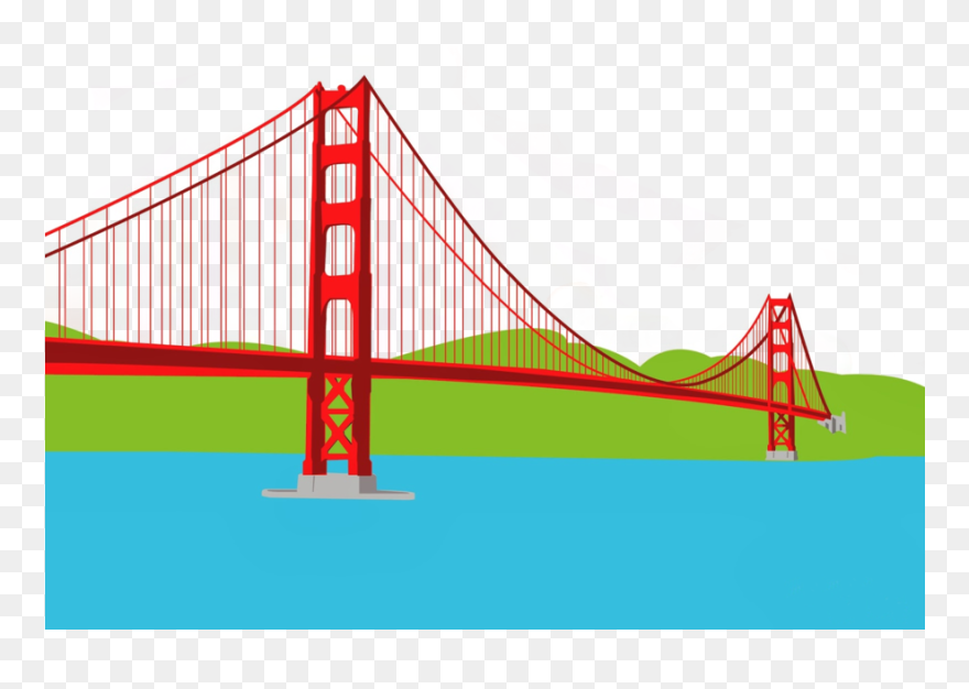 Golden Gate Bridge Clipart Golden Gate Bridge Crissy - Golden Gate Bridge - Png Download