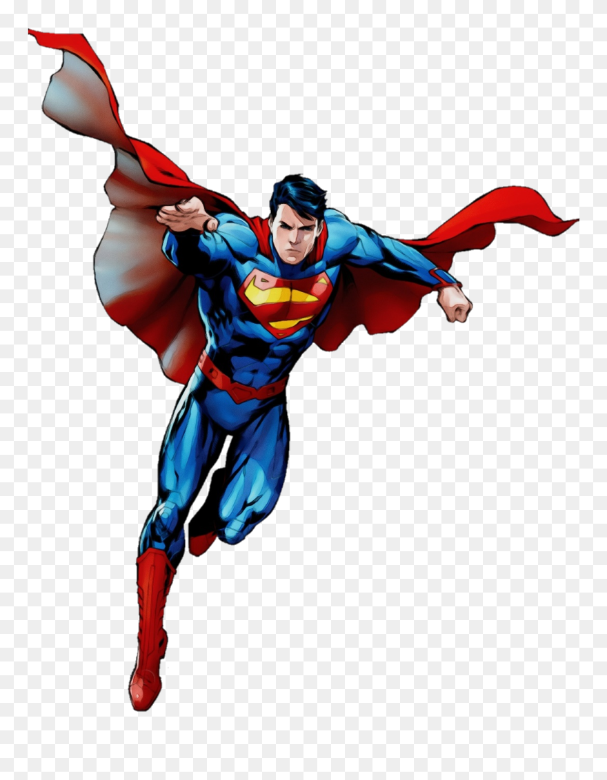 Superman Spider-man Superhero Captain America Wonder - Super Man Clear Background Clipart