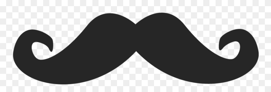 Vector Mustache - Clipart Best - Cartoon Mustache Transparent Background - Png Download