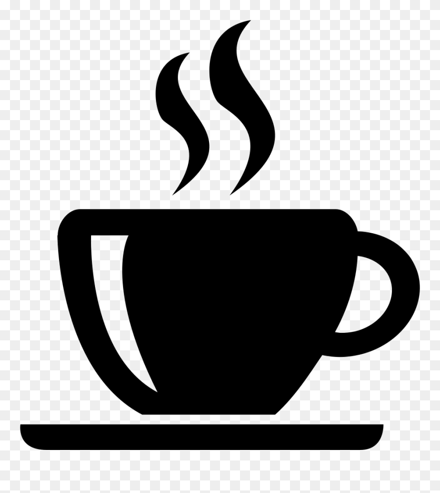 Cafe Coffee Cup Tea - Coffee Silhouette Png Clipart