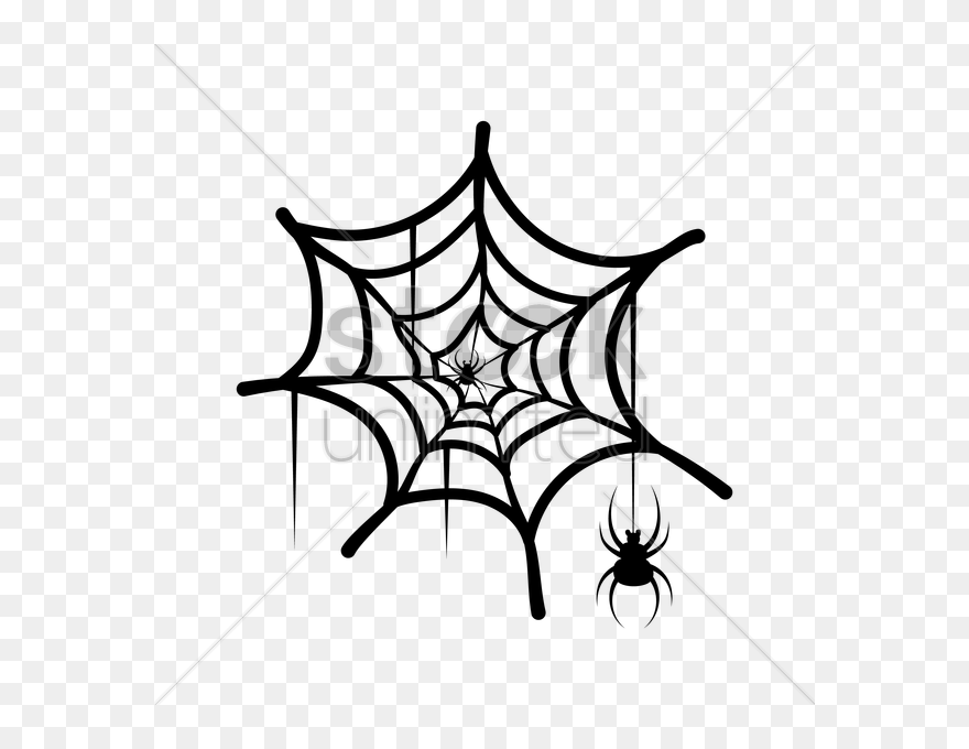 Drawn Spider Web Illustration Png - Spider Web Cartoon Png Clipart