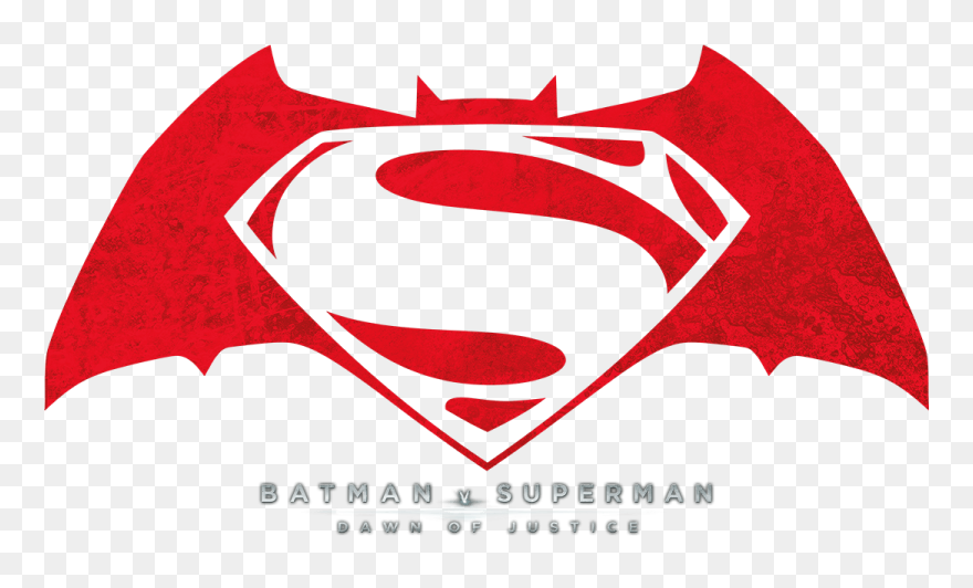 Transparent Superman Logo Transparent Png - Batman V Superman Dawn Of Justice Logo Clipart