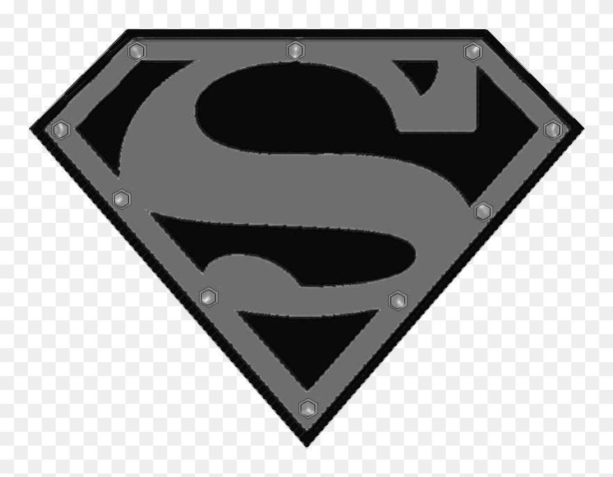 Superman Logo Png - Red And Black Superman Symbol Clipart