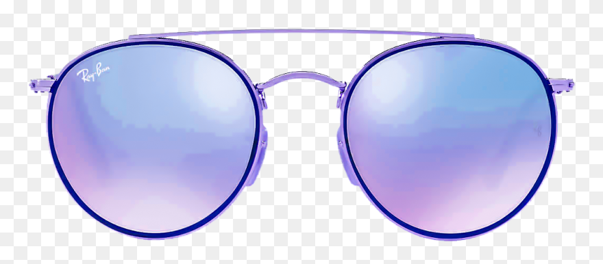 Bridge Sunglasses Ray-ban Double Goggles Round Clipart - Sunglasses Png For Girls Transparent Png