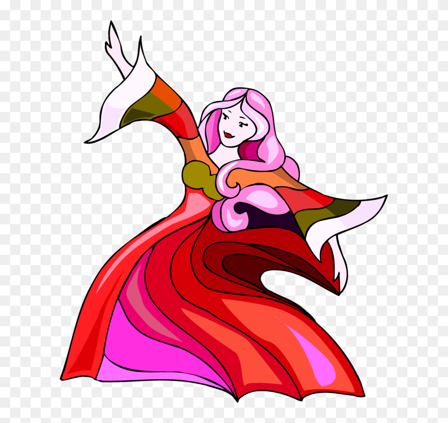 Pink,flower,art - Dance Clipart