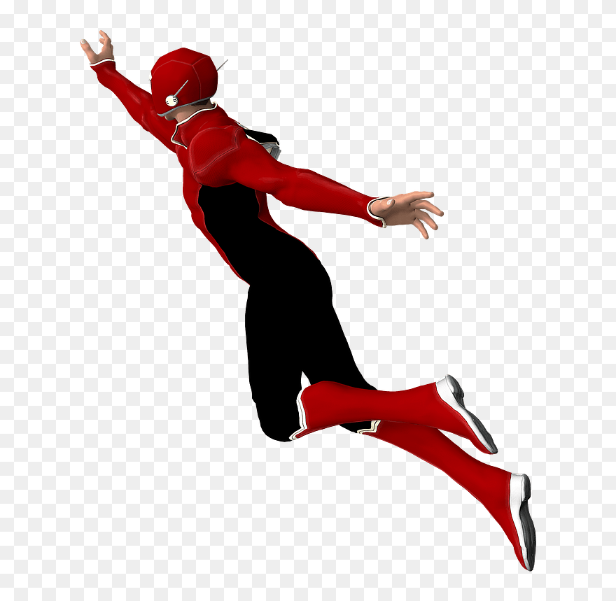 Superman Clipart - Transparent Background Superhero Flying - Png Download