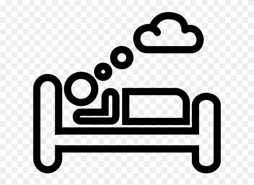 Sleeping Clipart Black And White Transparent , Png - Sleep Clipart Black And White