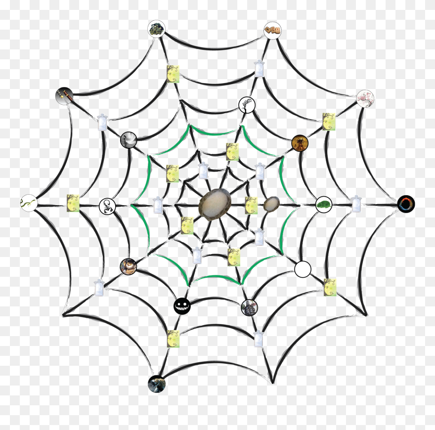 Transparent Spiderweb Clipart - Паутина Олдскул Эскиз - Png Download