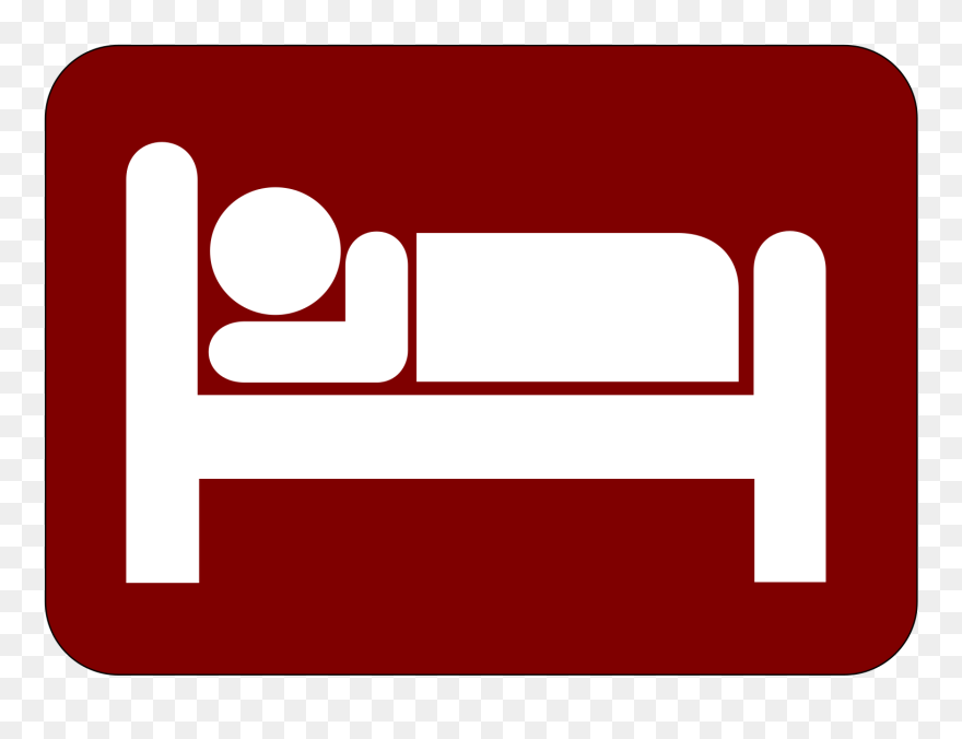 Vector Hotel Bed Icon Clipart