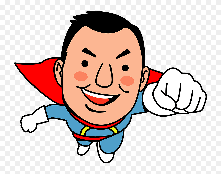 Superman Superhero Clipart - Png Download